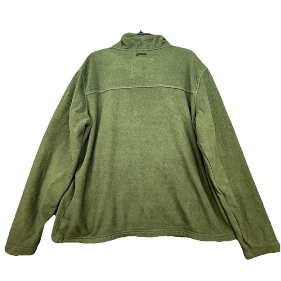 LL Bean Womens Fleece Jacket Full Zip w/ Pockets Green Size Xl - Picture 7 of 7